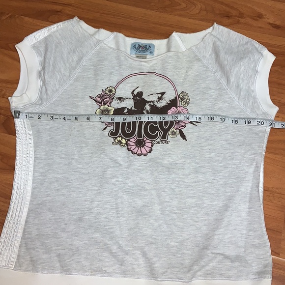 Original Juicy Couture Short Sleeve Sweatshirt Top - Picture 4 of 4